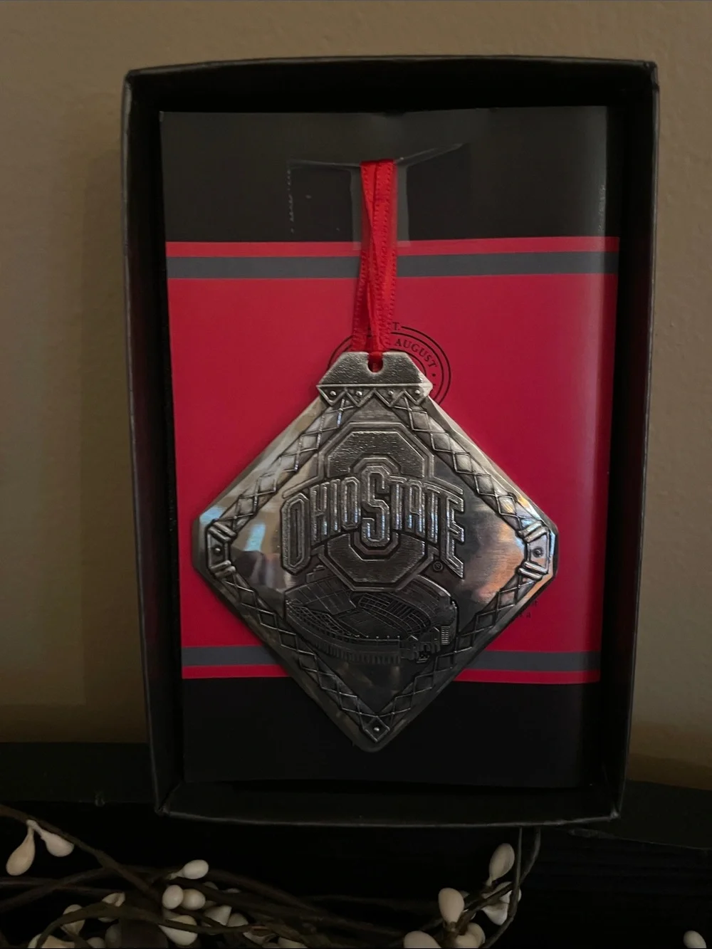 Wendell August Handmade Ohio State Buckeyes Stadium Ornament